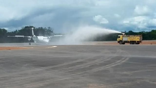 Panorama infrastruktury portu Bouaké Airport