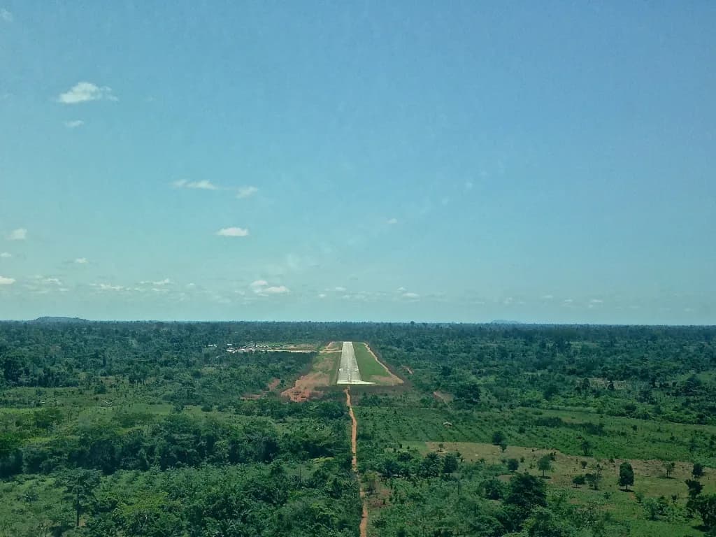 Panorama infrastruktury portu Daloa Airport
