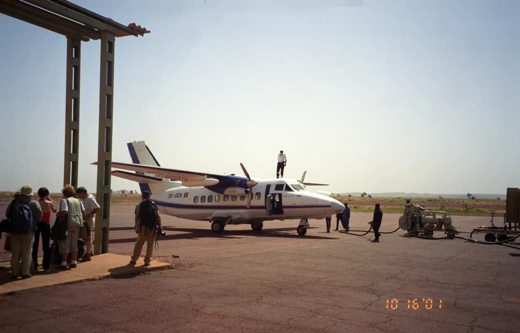 Panorama infrastruktury portu Mopti Airport