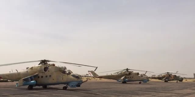 Panorama infrastruktury portu Diffa Airport