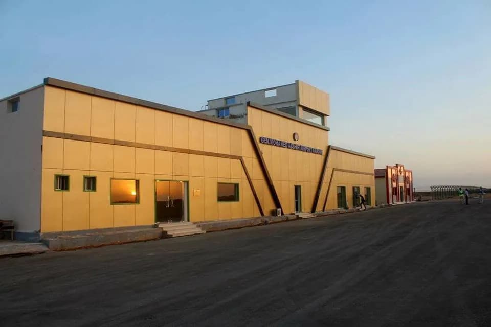Panorama infrastruktury portu Garowe Airport