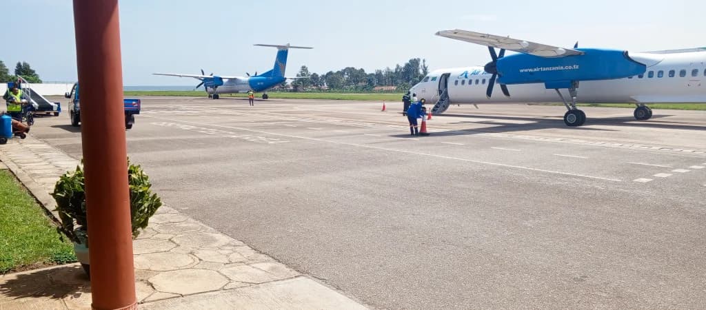 Panorama infrastruktury portu Bukoba Airport
