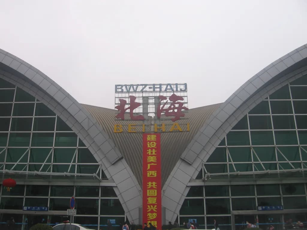 Panorama infrastruktury portu Beihai Fucheng Airport