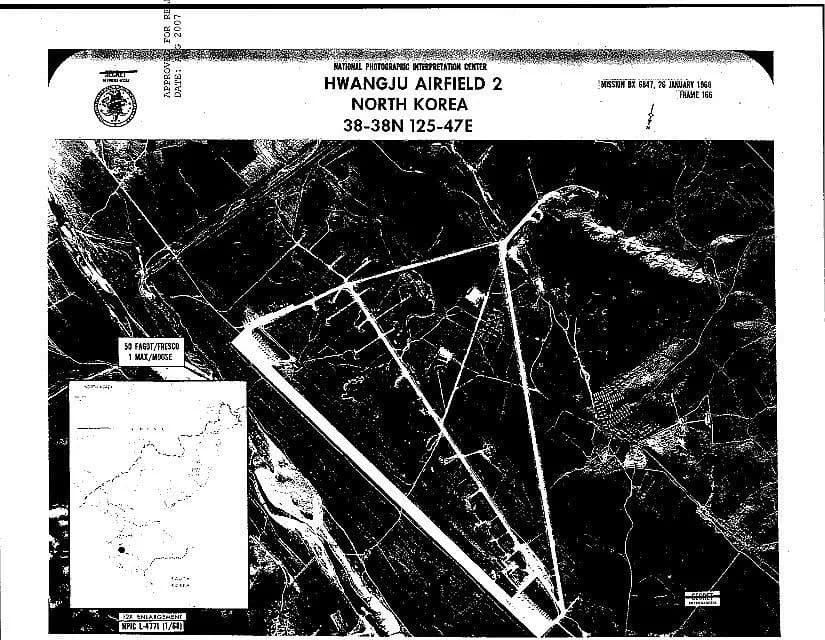 Panorama infrastruktury portu Hwangju Airbase
