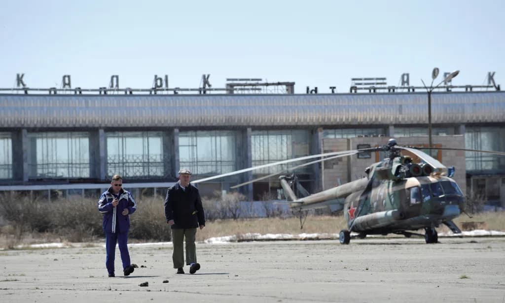 Panorama infrastruktury portu Arkalyk North Airport