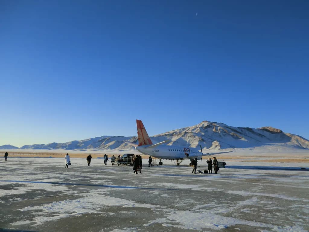 Panorama infrastruktury portu Donoi Airport