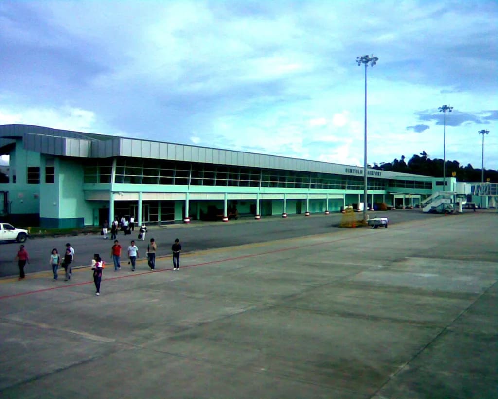 Panorama infrastruktury portu Bintulu Airport