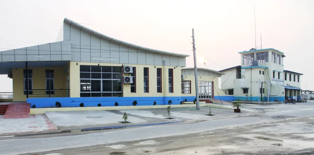 Panorama infrastruktury portu Rajbiraj Airport