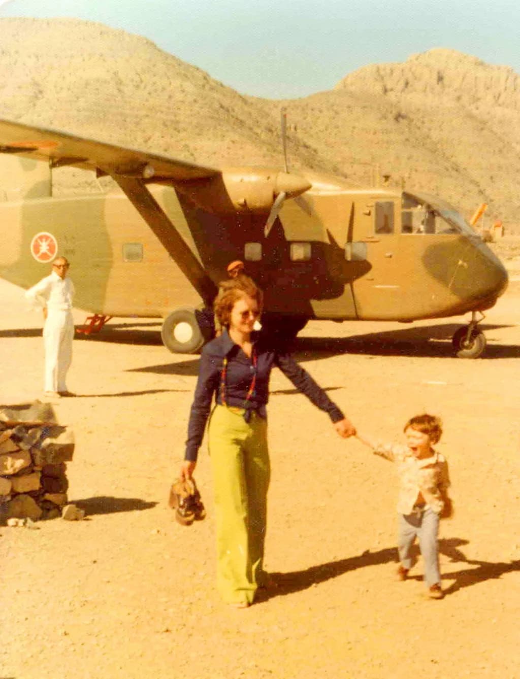 Panorama infrastruktury portu Firq Air Base / Nizwa Airport