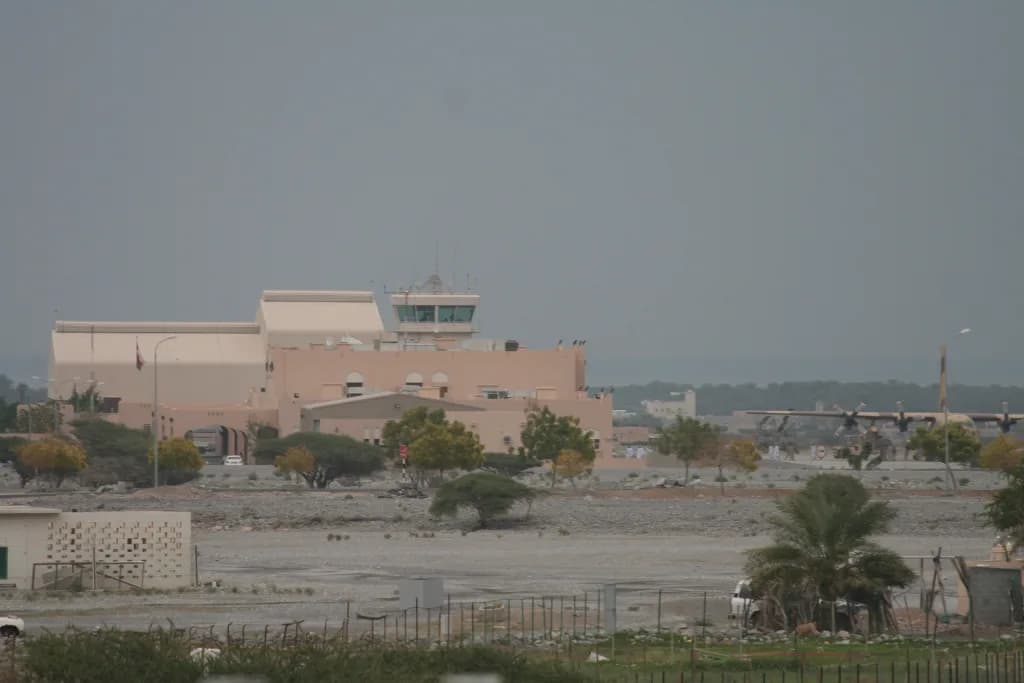 Panorama infrastruktury portu Khasab Airport
