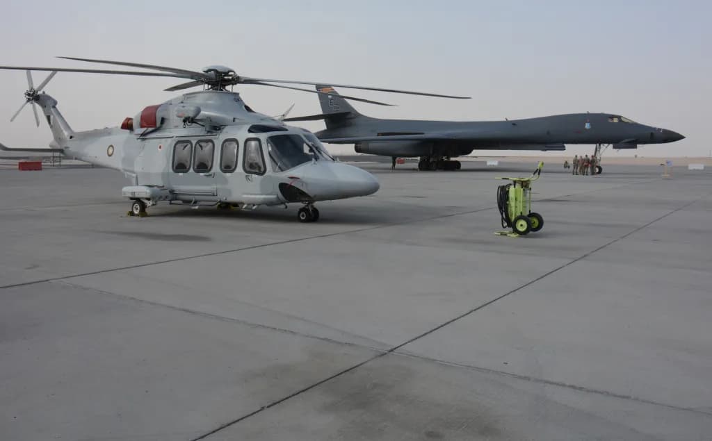 Panorama infrastruktury portu Al Udeid Air Base