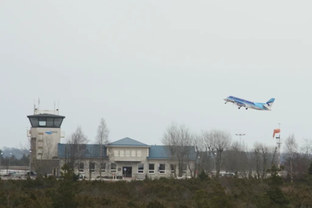 Panorama infrastruktury portu Kuressaare Airport
