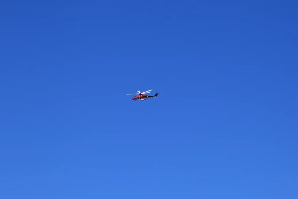 Panorama infrastruktury portu Comino Heliport