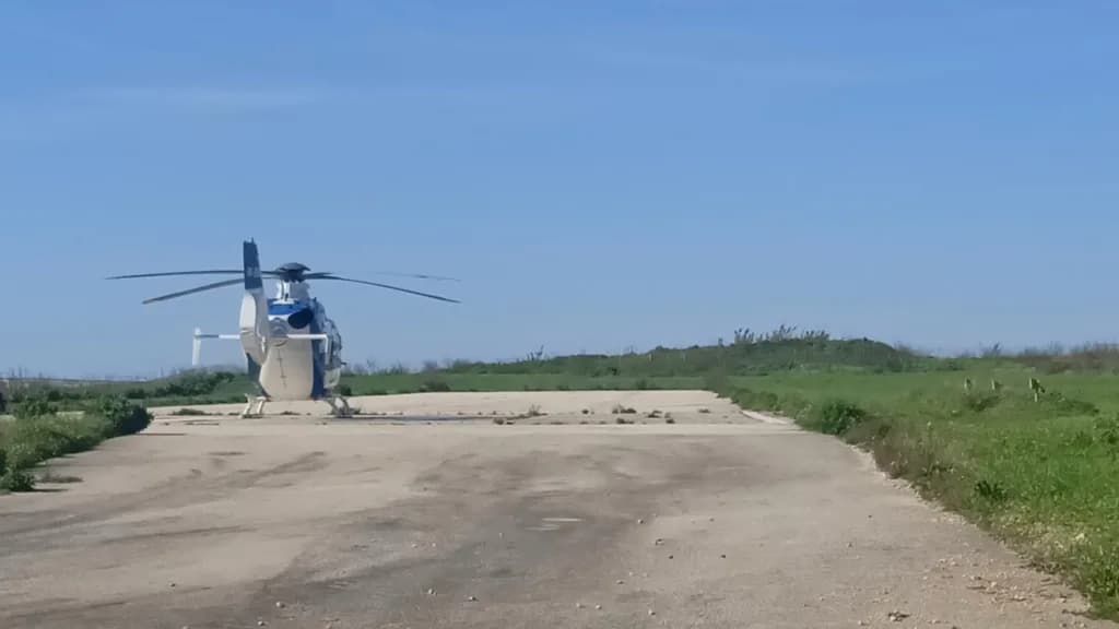 Panorama infrastruktury portu Xewkija Heliport