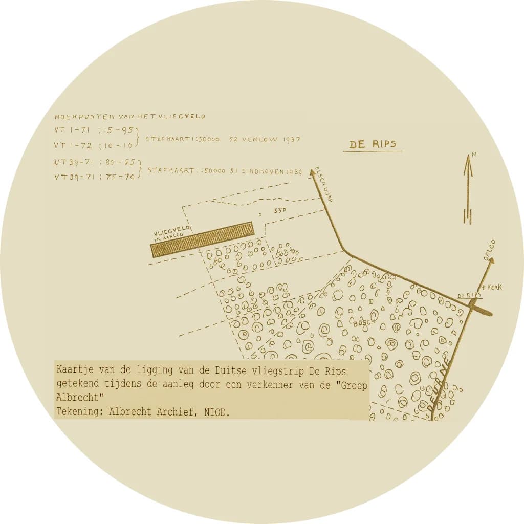 Panorama infrastruktury portu De Rips Airfield B.84