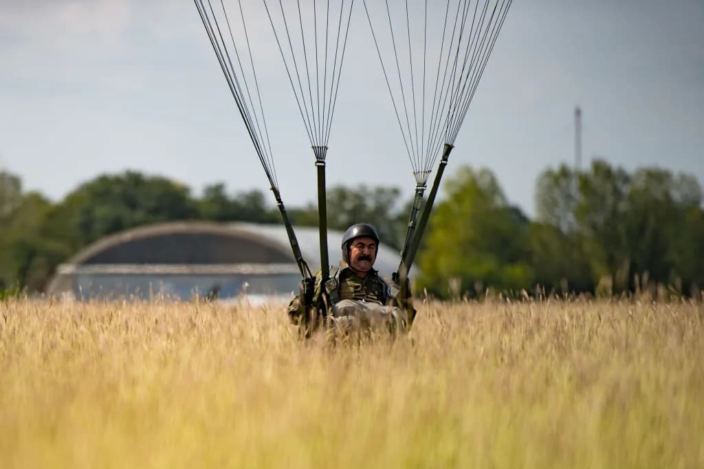 Panorama infrastruktury portu Boboc Air Base