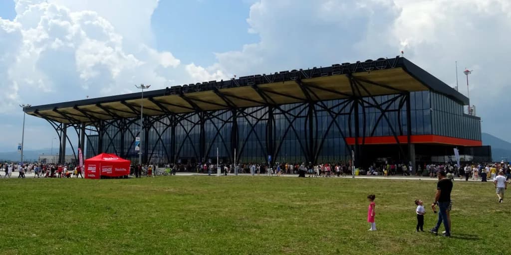 Panorama infrastruktury portu Brașov-Ghimbav International Airport