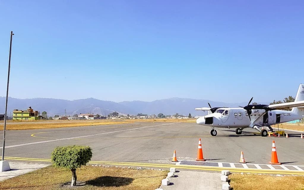 Panorama infrastruktury portu Huehuetenango Airport