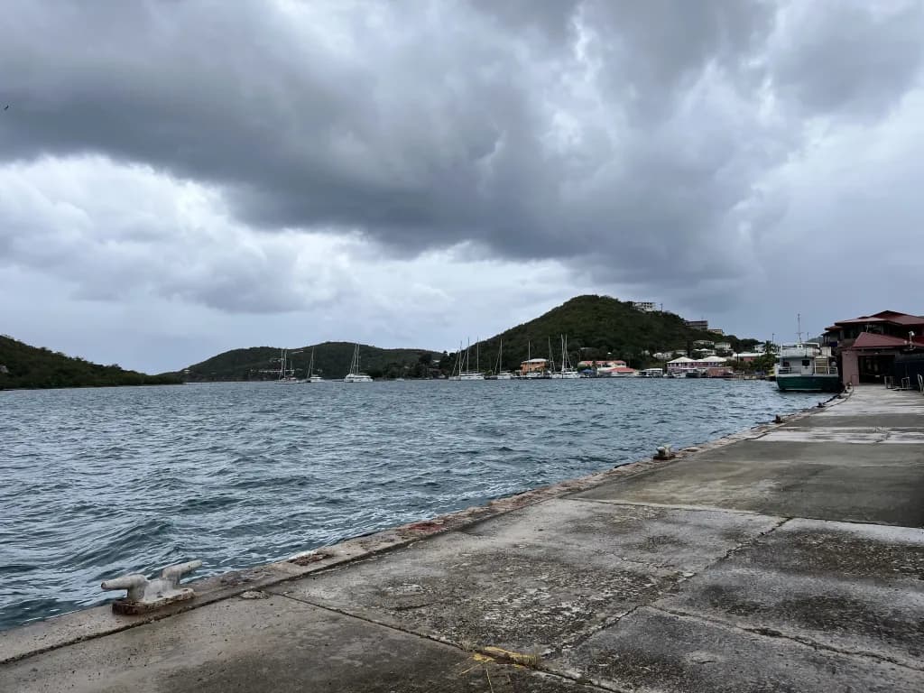 Panorama infrastruktury portu Charlotte Amalie Harbor Seaplane Base