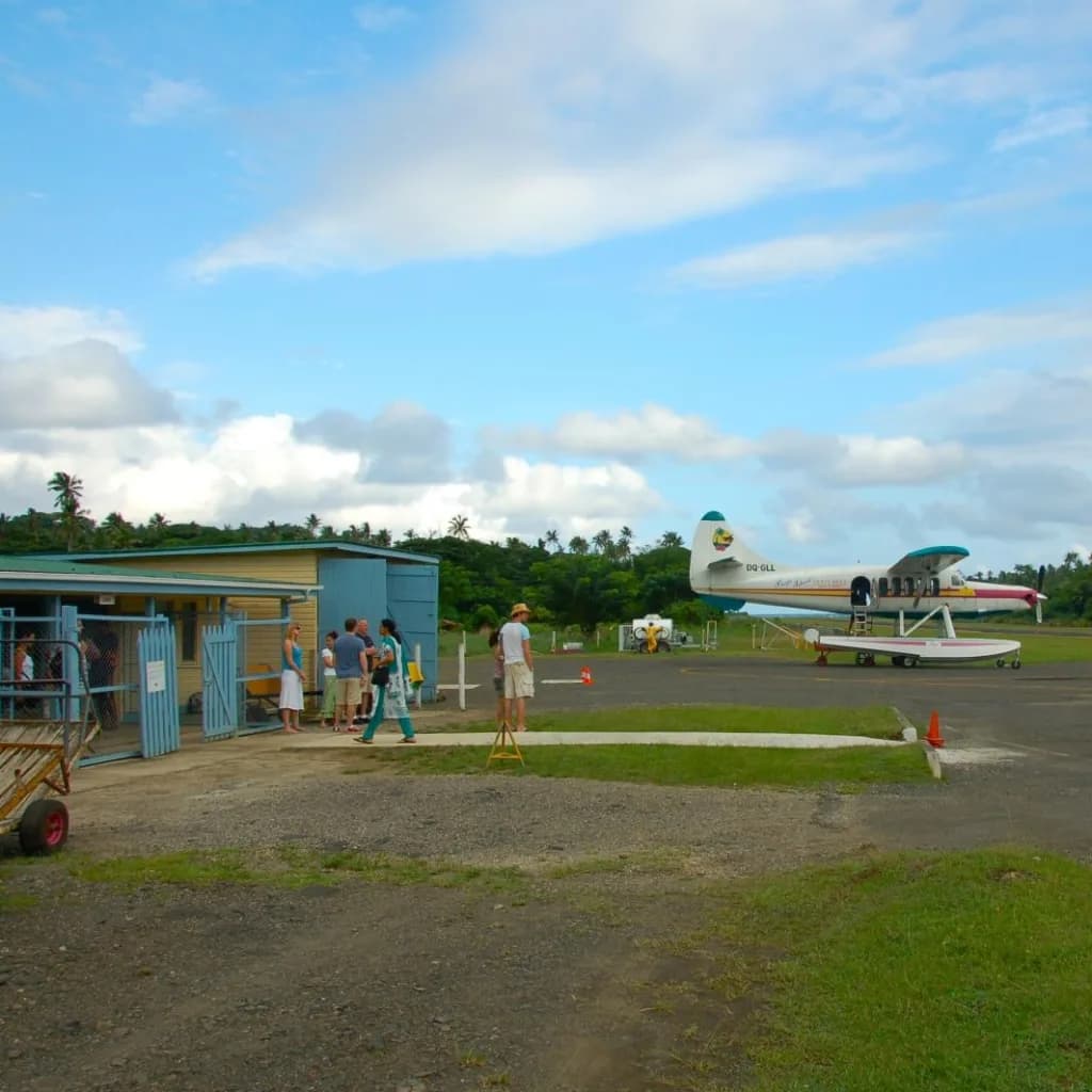 Panorama infrastruktury portu Savusavu Airport
