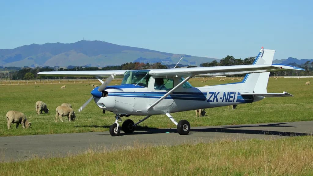 Panorama infrastruktury portu Feilding Airport