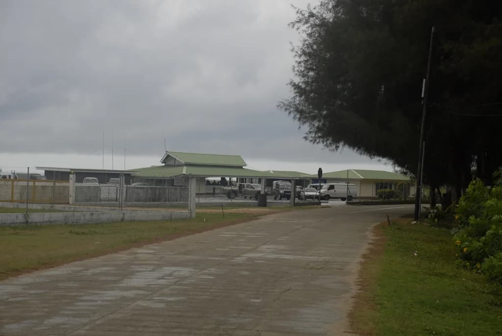 Panorama infrastruktury portu Rurutu Airport