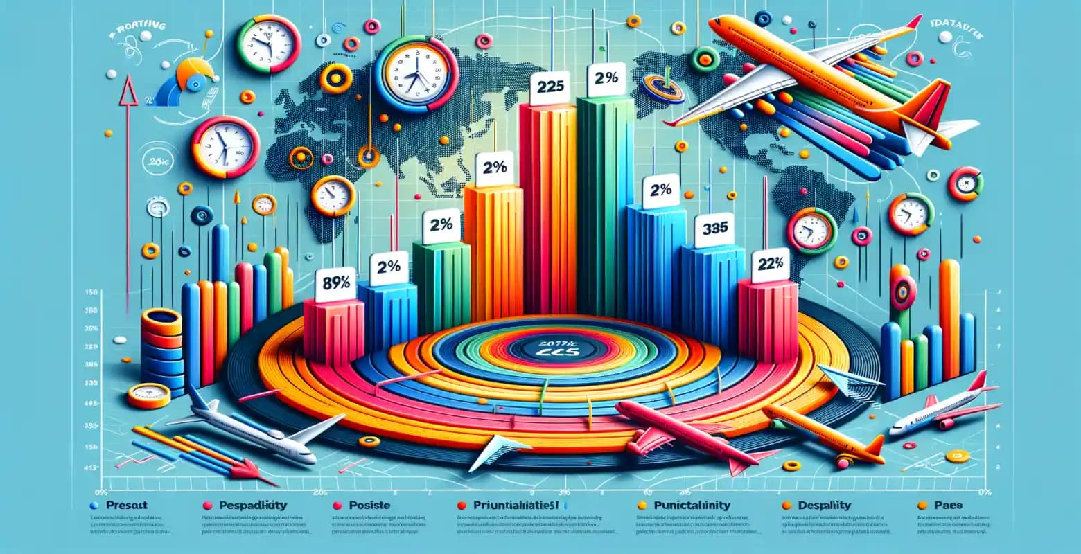 Ranking najbardziej punktualnych linii lotniczych w 2025 roku