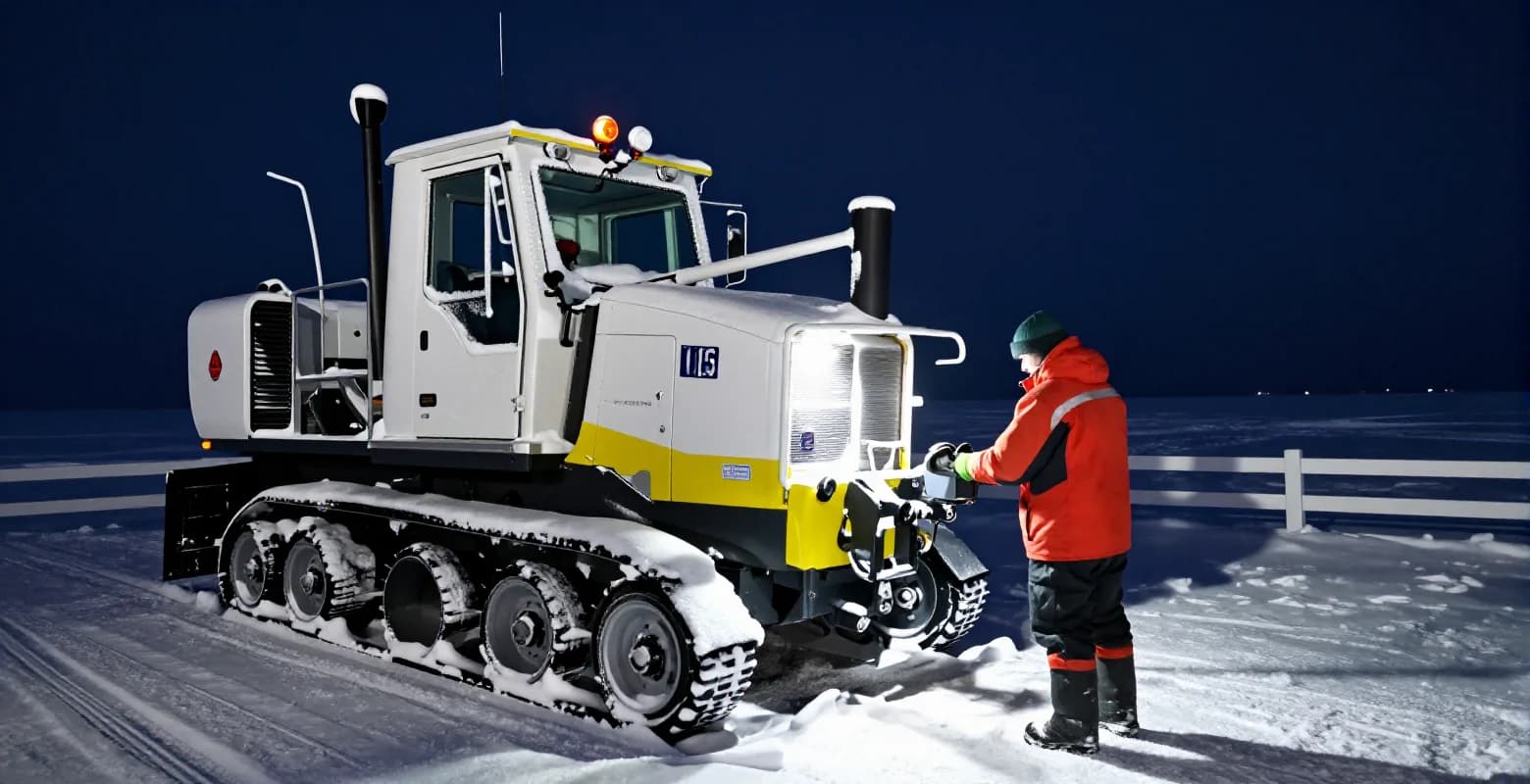 Wpływ nocy polarnej i ekstremalnych mrozów na obsługę techniczną maszyn na dalekiej północy