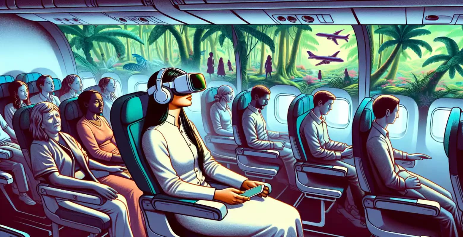 Wpływ technologii VR na podróże lotnicze